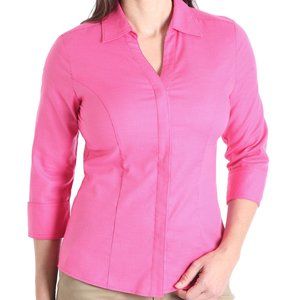 Lee Riders Women's ¾ Sleeve Classic Career Shirt Medium